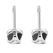 Sandals Plain Sterling Silver Earrings, ep304